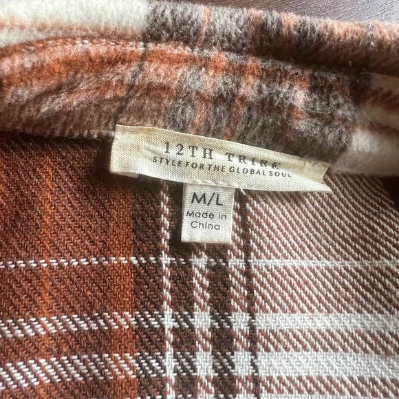 Neutral brown flannel - Picture 3 of 6
